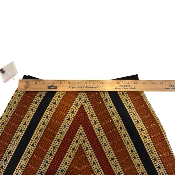 Willie Smith Beaded Bohemian New Without Tags Chevron Patterned Maxi Skirt - Picture 12 of 15